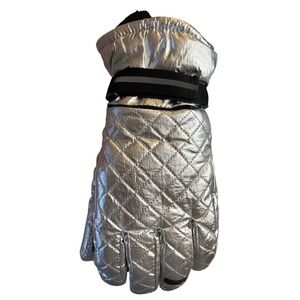 Swiss Tech Quilted Ski Gloves Thinsulate Insulation Waterproof Touchscreen M/L